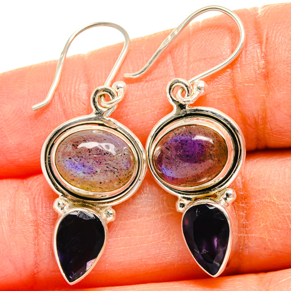 Labradorite Earrings handcrafted by Anasilvercos - EARR425028