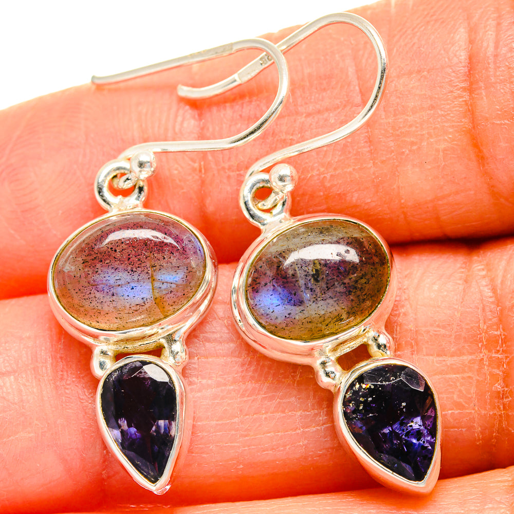 Labradorite Earrings handcrafted by Anasilvercos - EARR425037