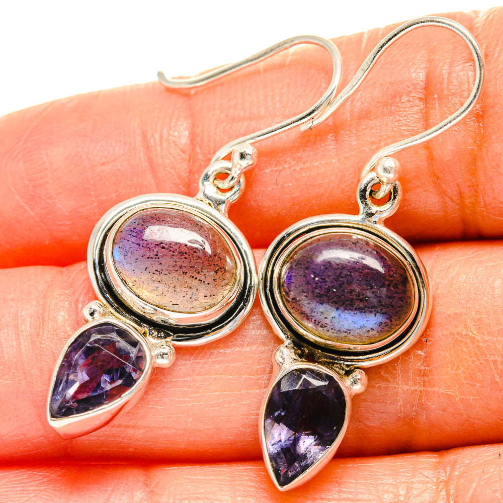 Labradorite Earrings handcrafted by Anasilvercos - EARR425049