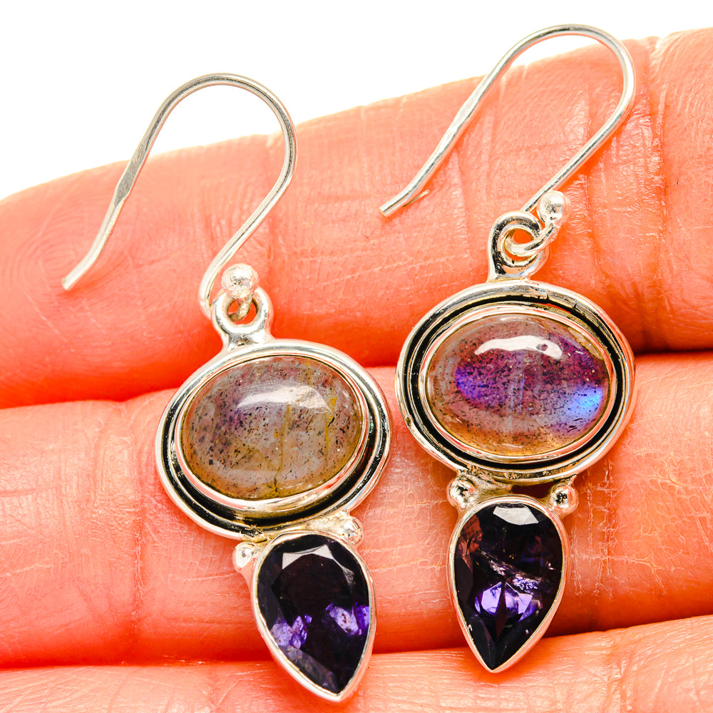 Labradorite Earrings handcrafted by Anasilvercos - EARR425064