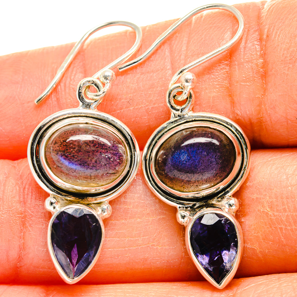 Labradorite Earrings handcrafted by Anasilvercos - EARR425066