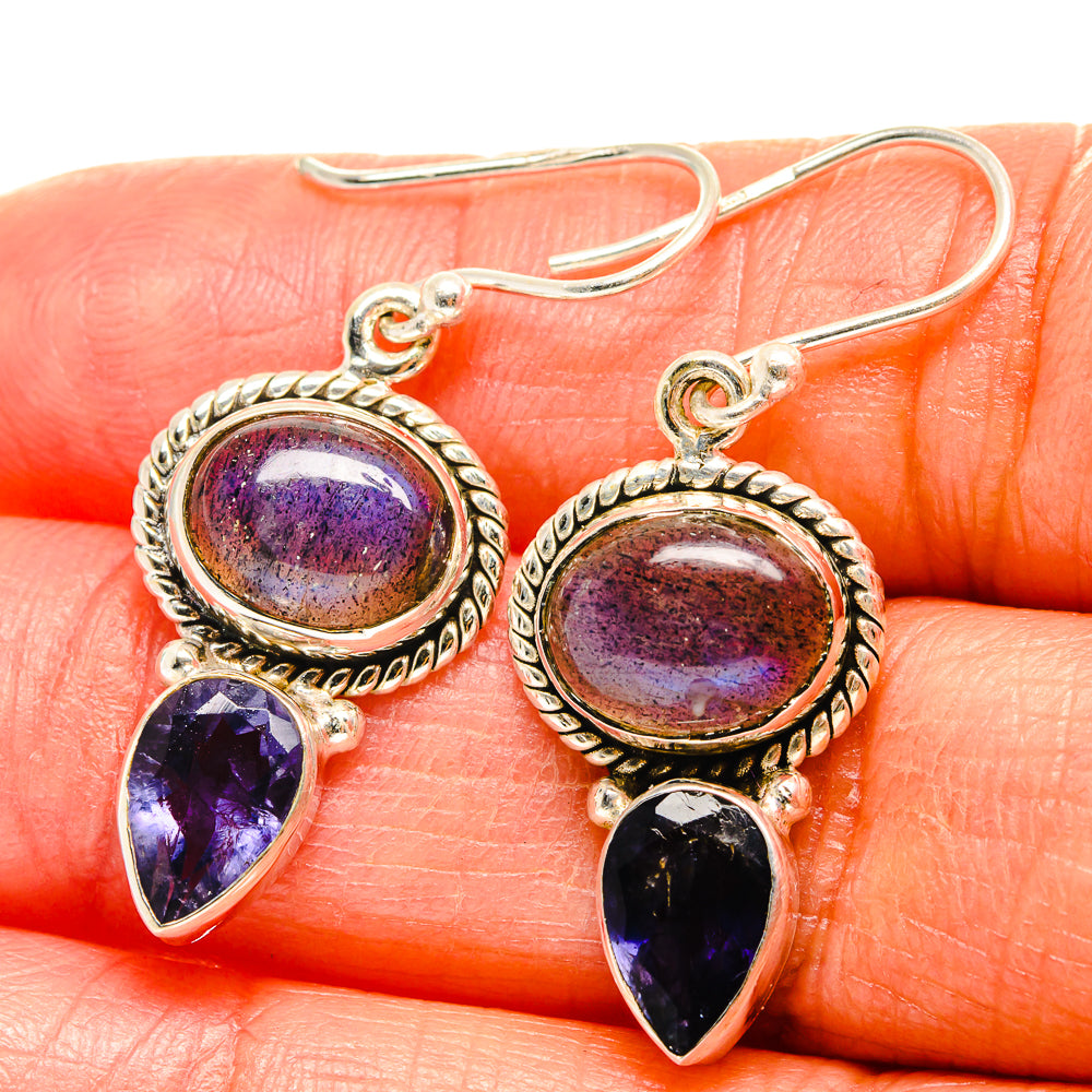 Labradorite Earrings handcrafted by Anasilvercos - EARR425072