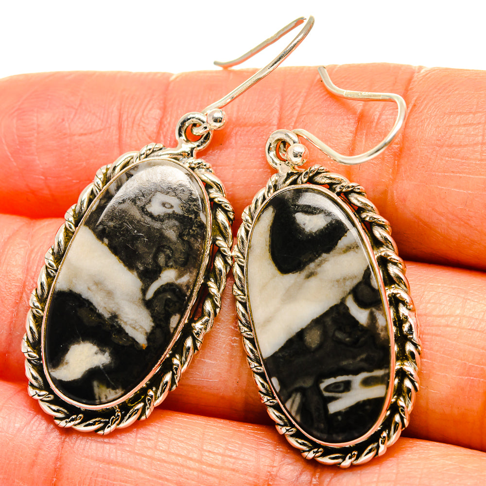 Pinolith Jasper Earrings handcrafted by Anasilvercos - EARR425087