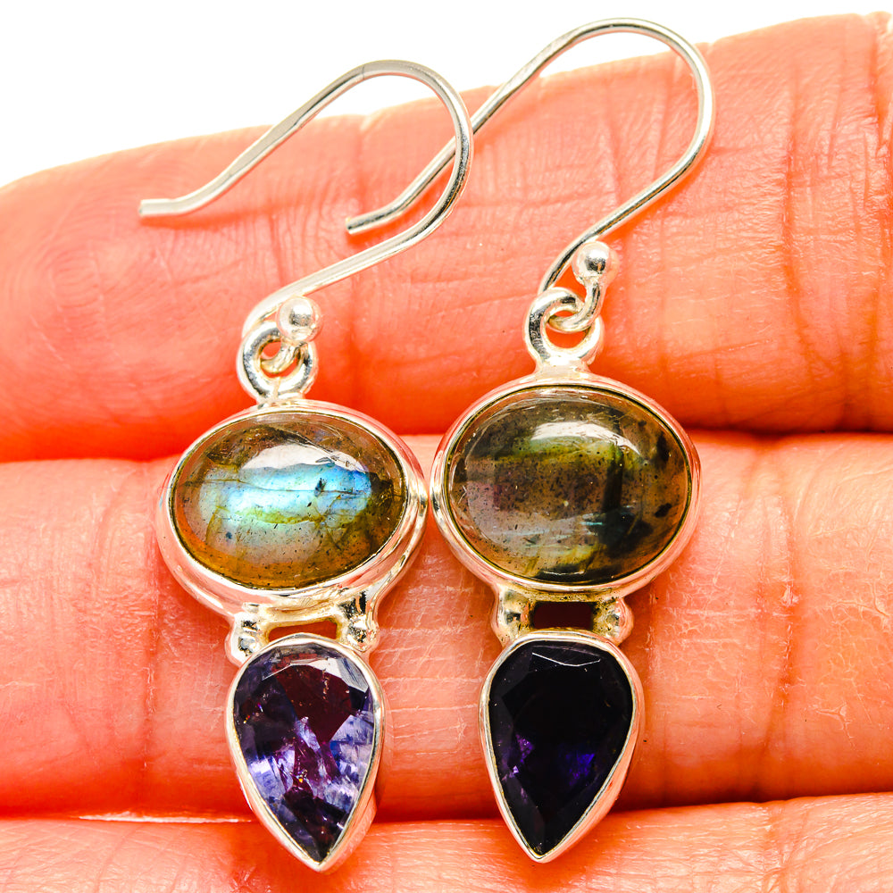 Labradorite Earrings handcrafted by Anasilvercos - EARR425088