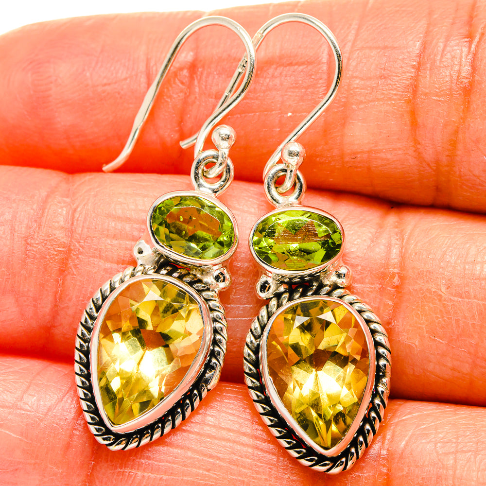 Citrine Earrings handcrafted by Anasilvercos - EARR425099