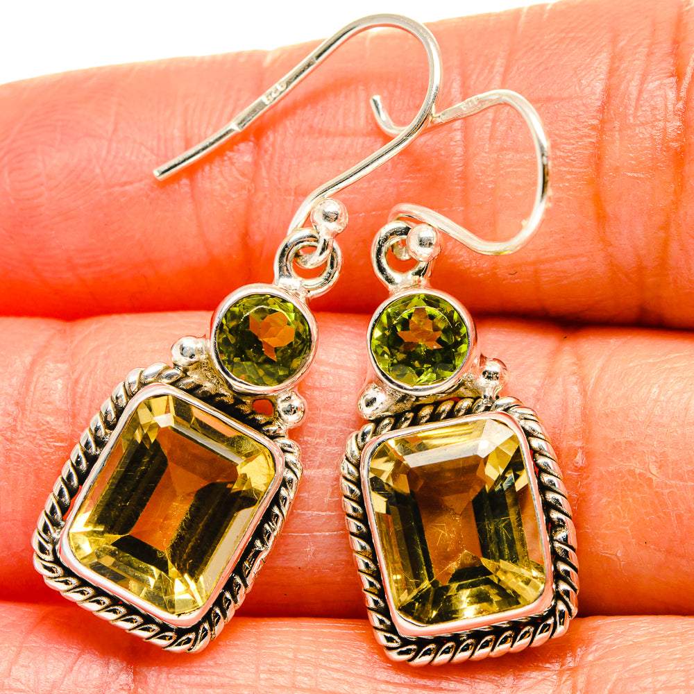 Citrine Earrings handcrafted by Anasilvercos - EARR425101