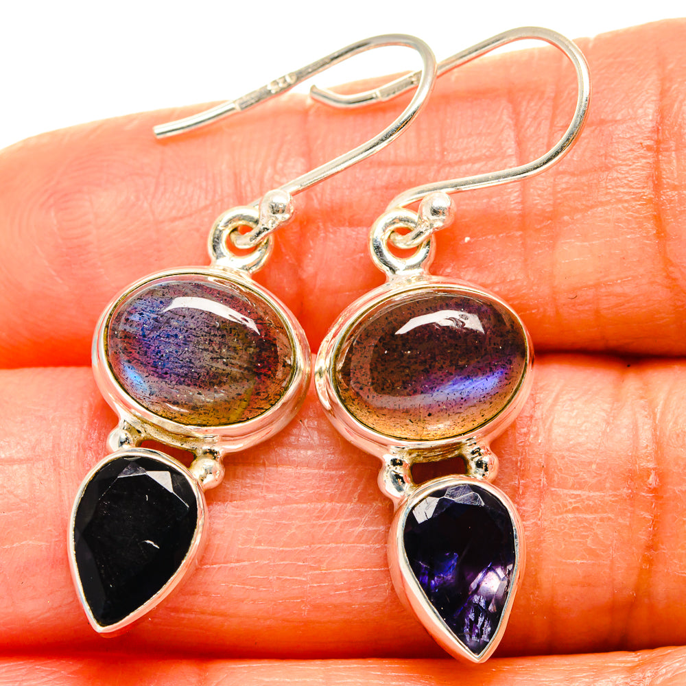 Labradorite Earrings handcrafted by Anasilvercos - EARR425108