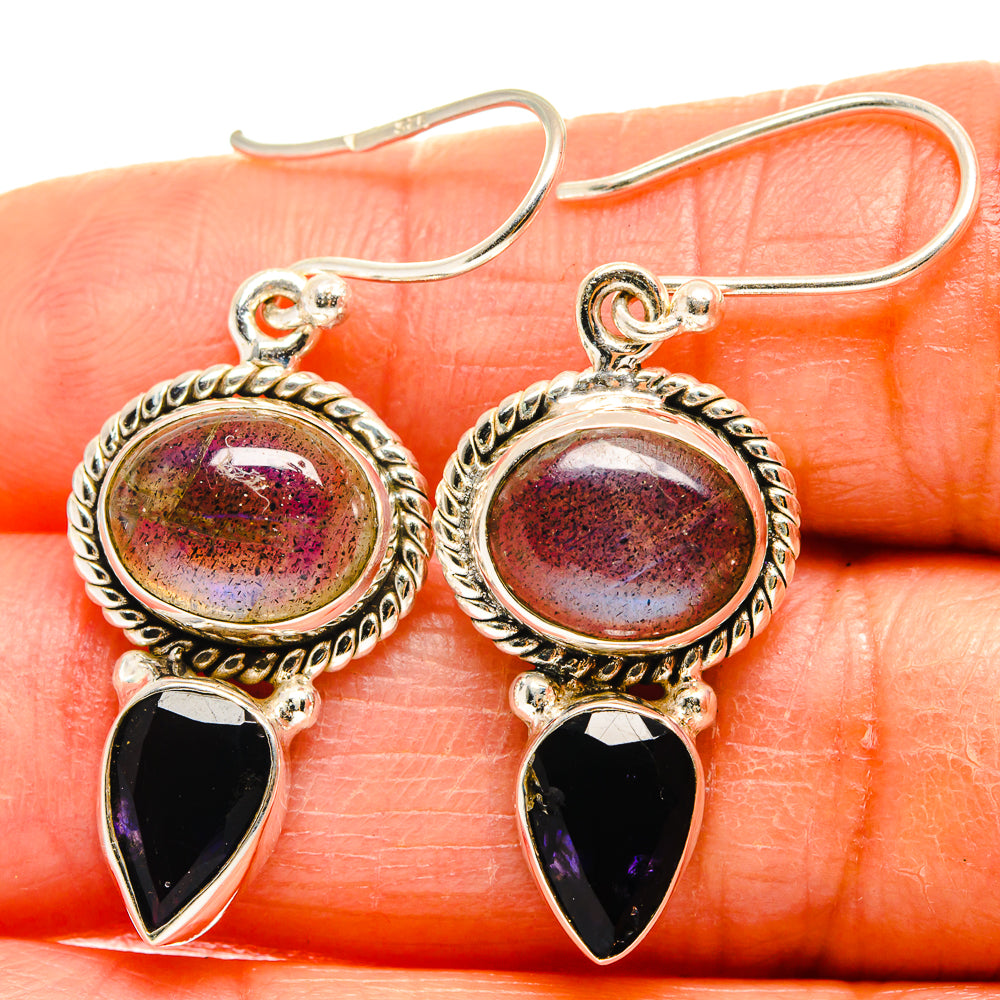Labradorite Earrings handcrafted by Anasilvercos - EARR425112