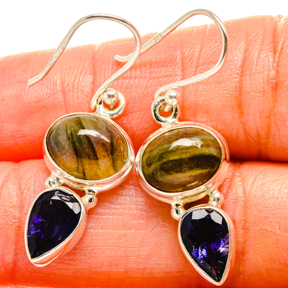 Labradorite Earrings handcrafted by Anasilvercos - EARR425128