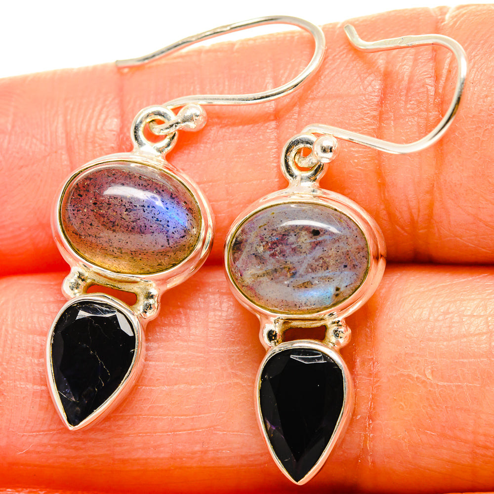 Labradorite Earrings handcrafted by Anasilvercos - EARR425140