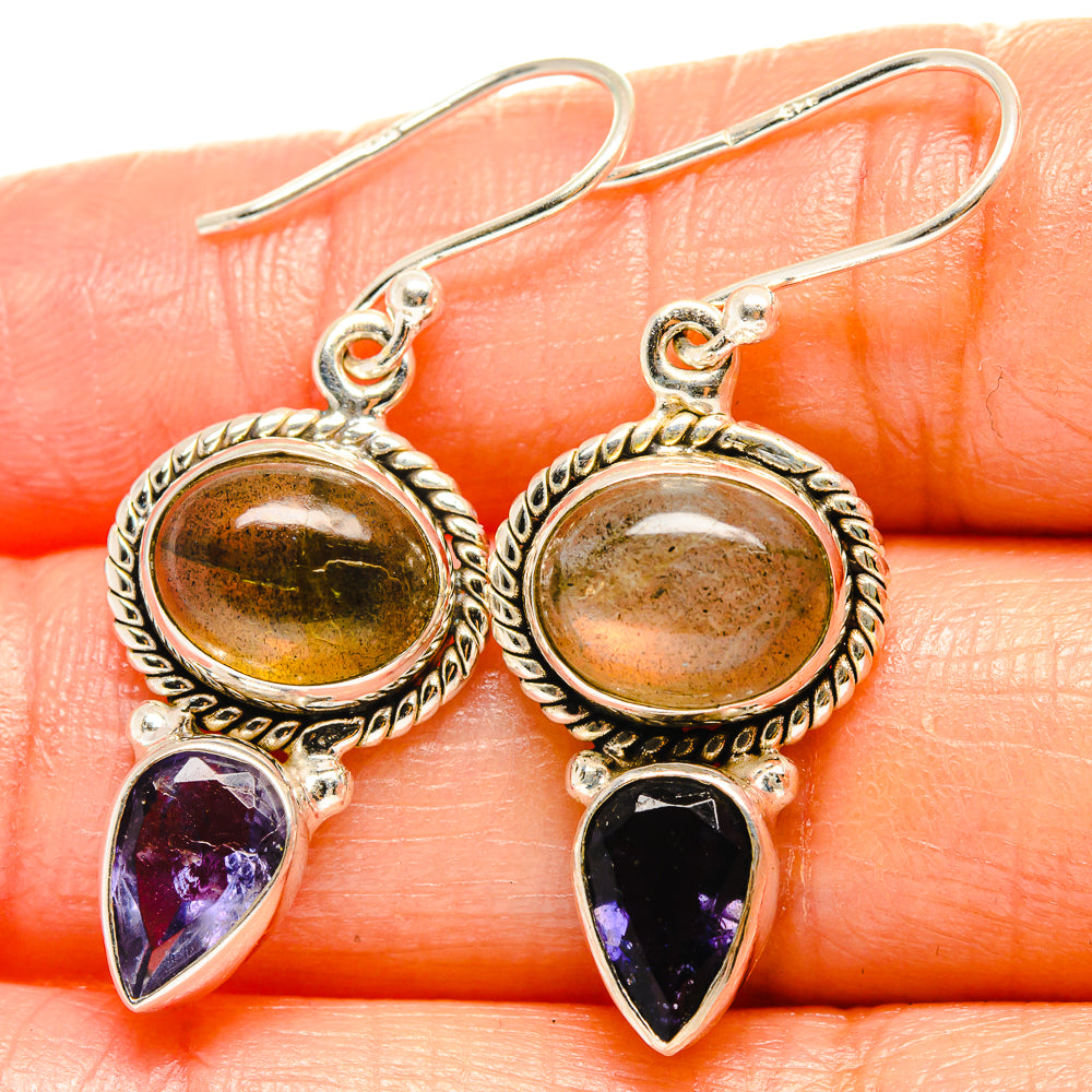 Labradorite Earrings handcrafted by Anasilvercos - EARR425147
