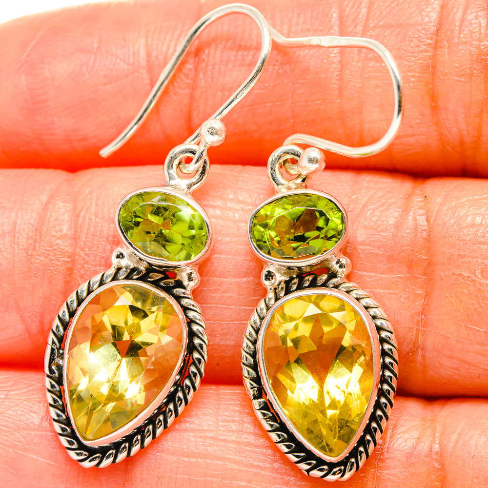 Citrine Earrings handcrafted by Anasilvercos - EARR425149