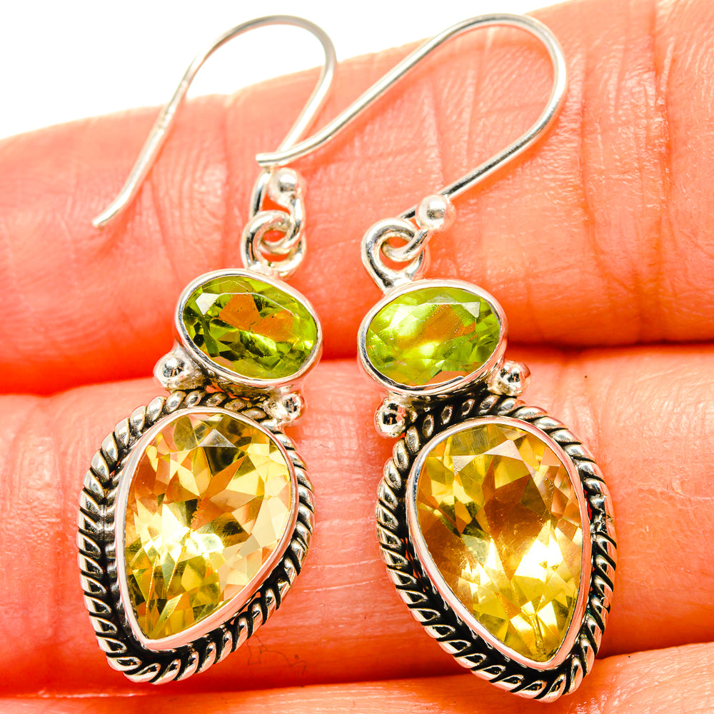 Citrine Earrings handcrafted by Anasilvercos - EARR425153