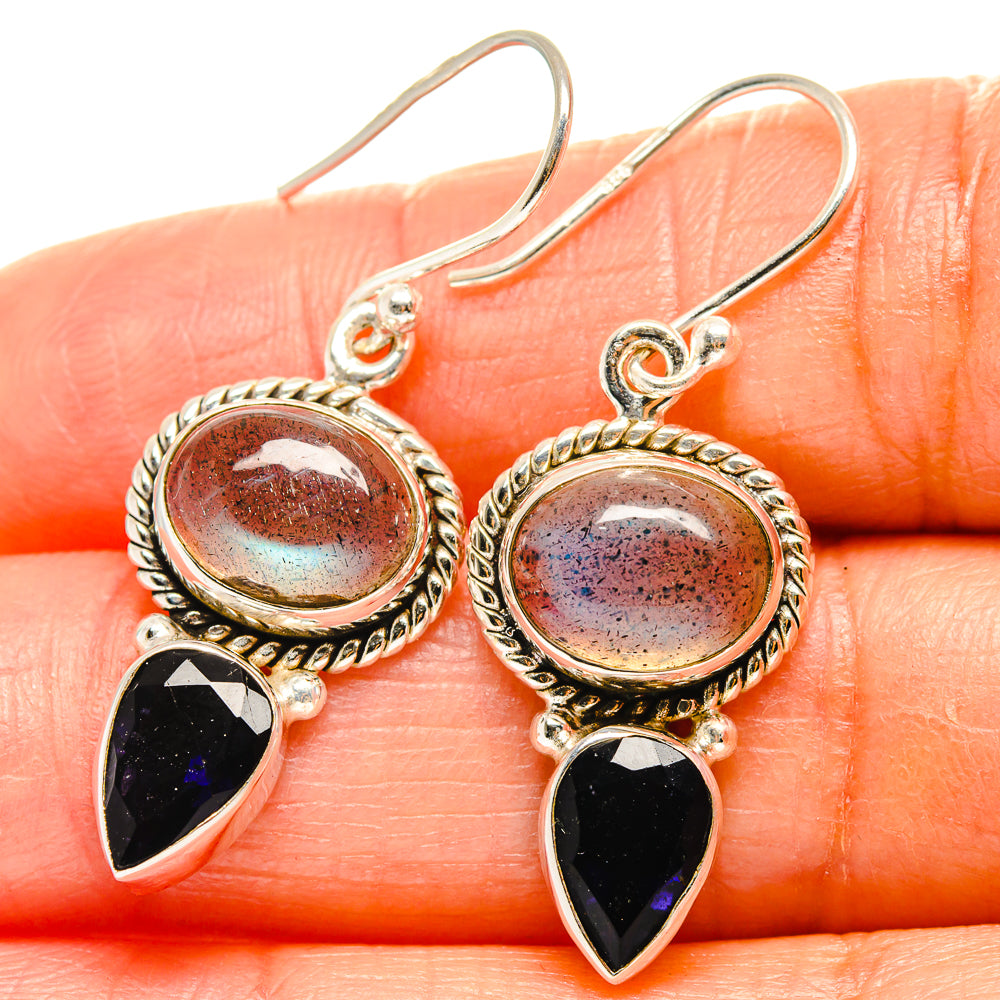 Labradorite Earrings handcrafted by Anasilvercos - EARR425160