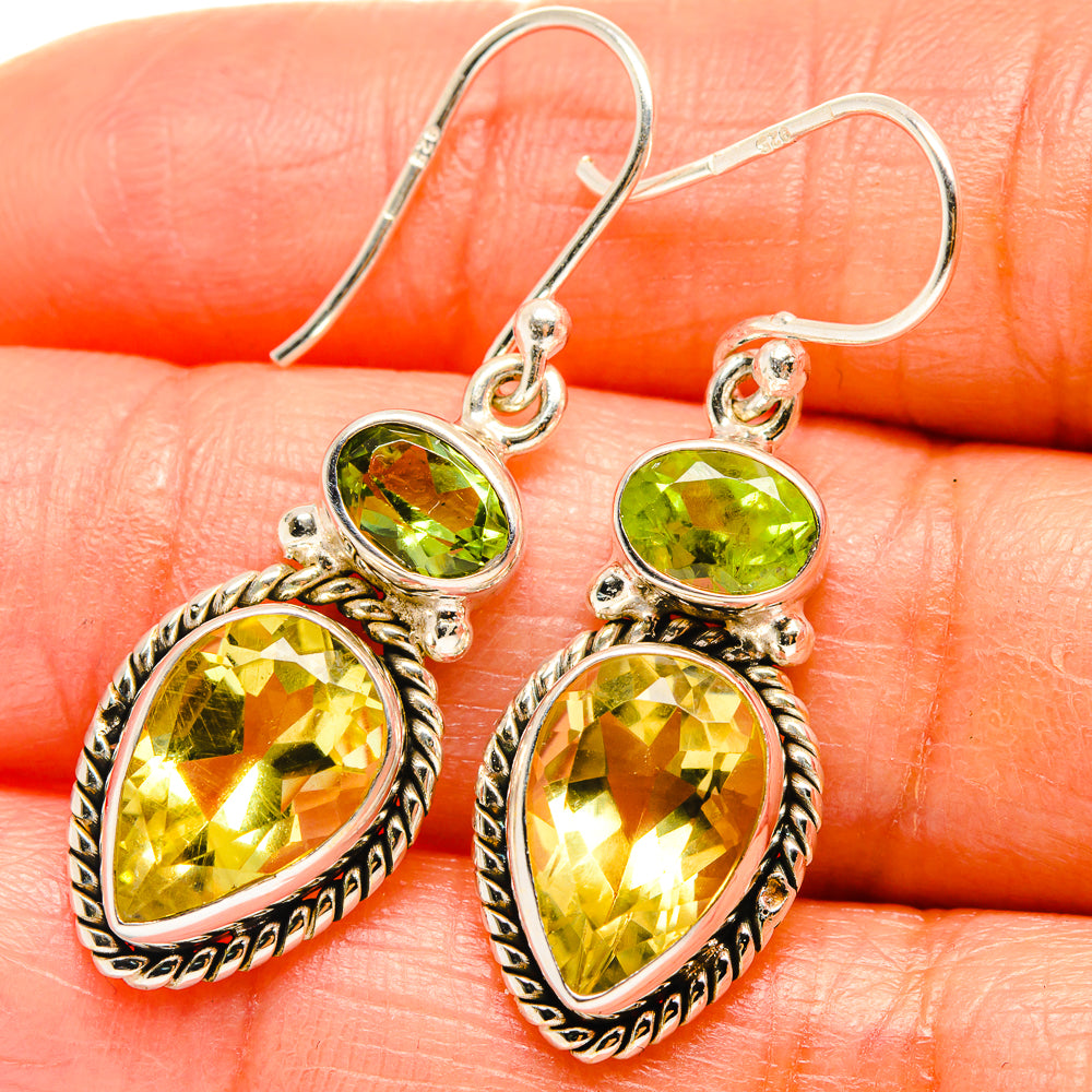 Citrine Earrings handcrafted by Anasilvercos - EARR425165