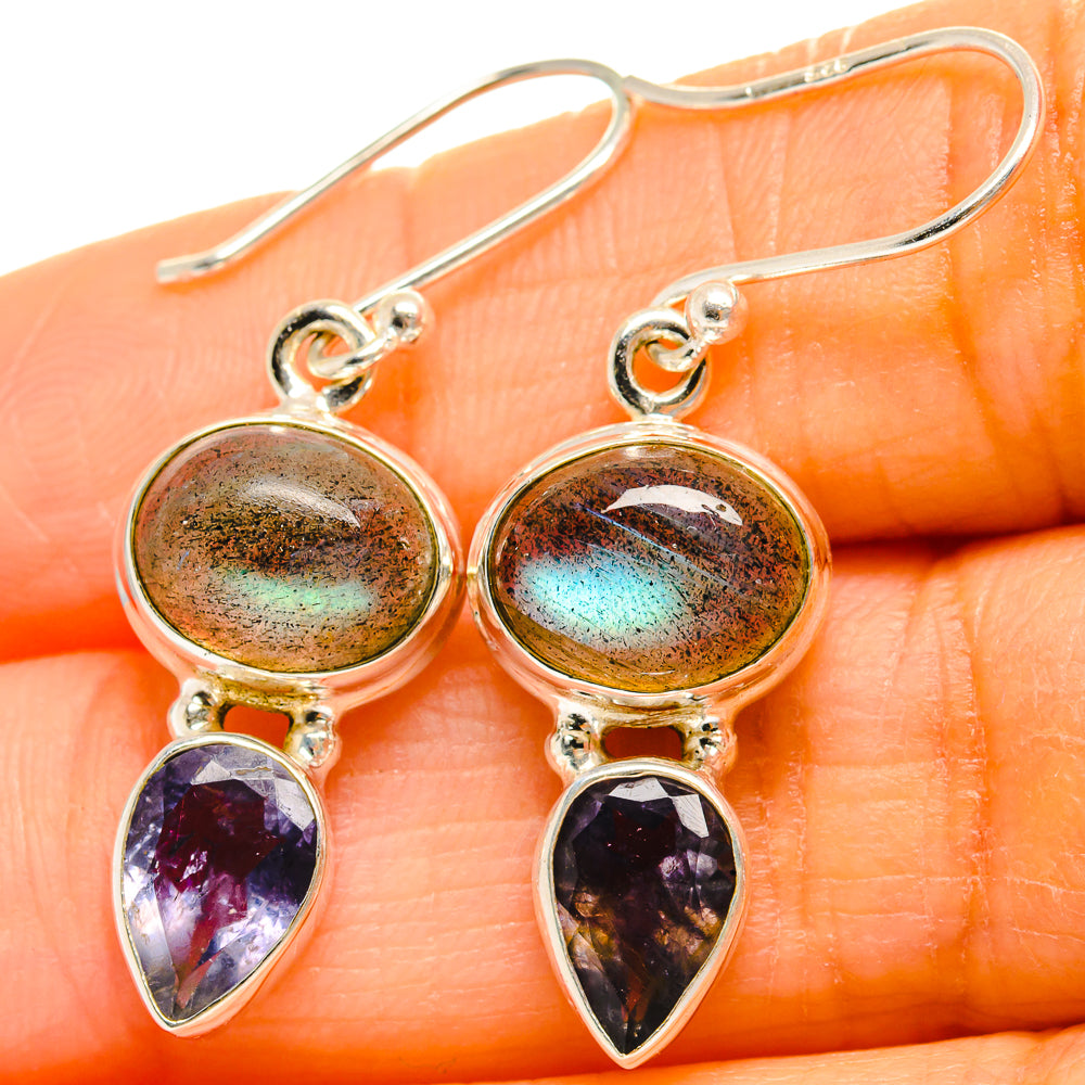 Labradorite Earrings handcrafted by Anasilvercos - EARR425169