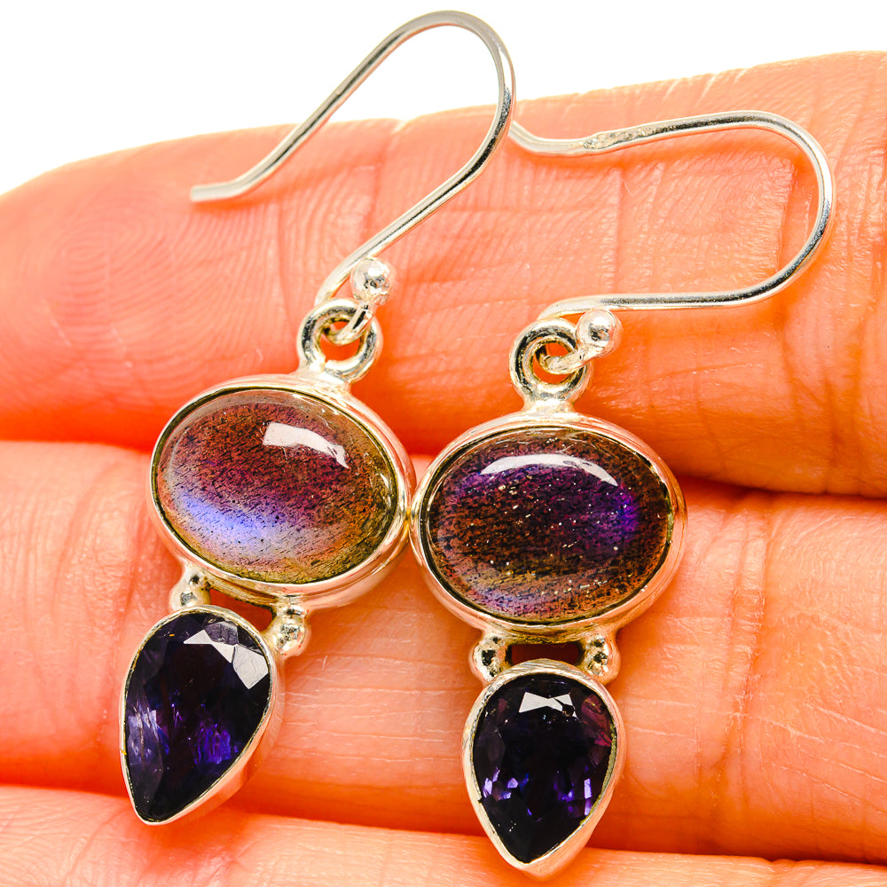 Labradorite Earrings handcrafted by Anasilvercos - EARR425176