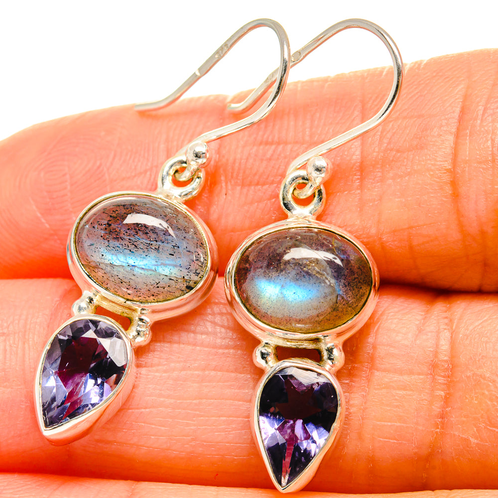 Labradorite Earrings handcrafted by Anasilvercos - EARR425180
