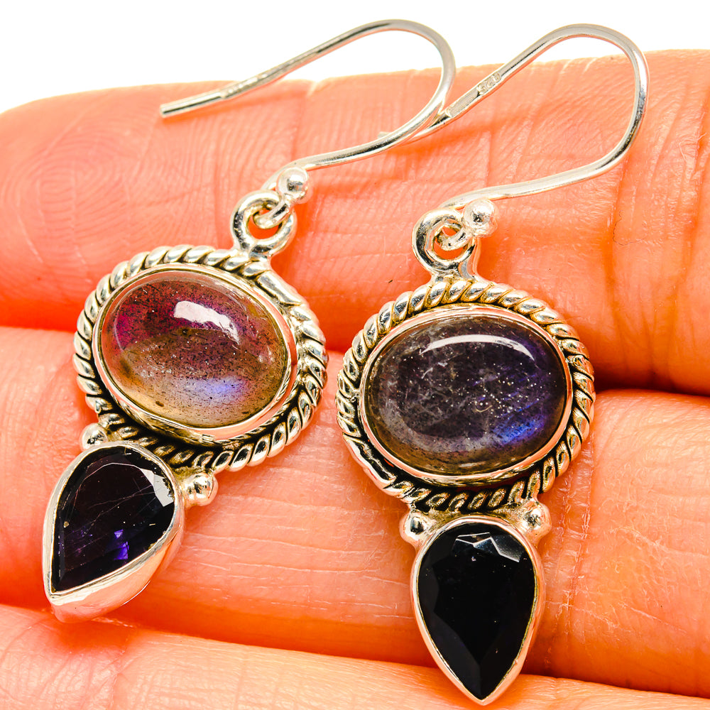 Labradorite Earrings handcrafted by Anasilvercos - EARR425189