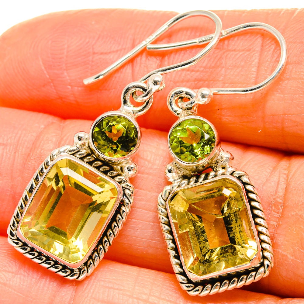 Citrine Earrings handcrafted by Anasilvercos - EARR425196