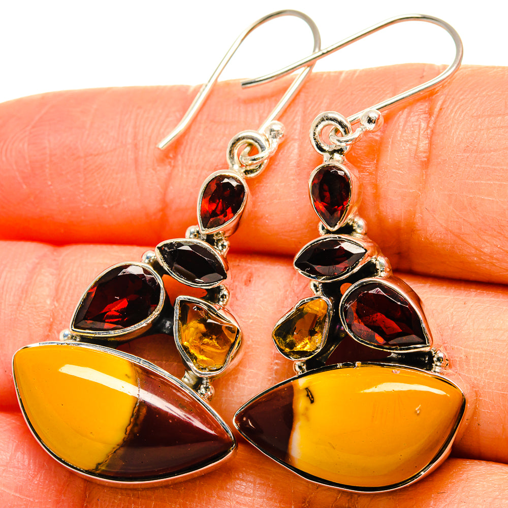 Mookaite Earrings handcrafted by Anasilvercos - EARR425221