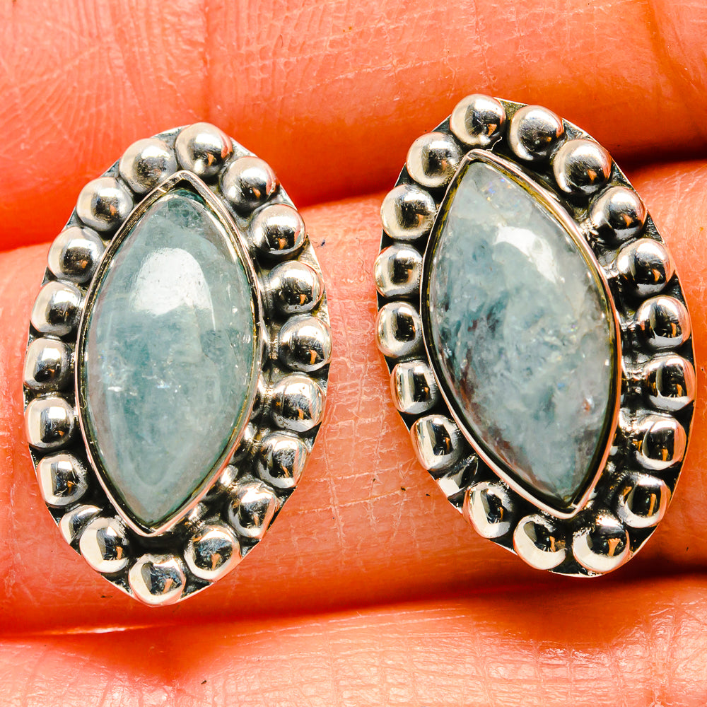 Aquamarine Earrings handcrafted by Anasilvercos - EARR425233