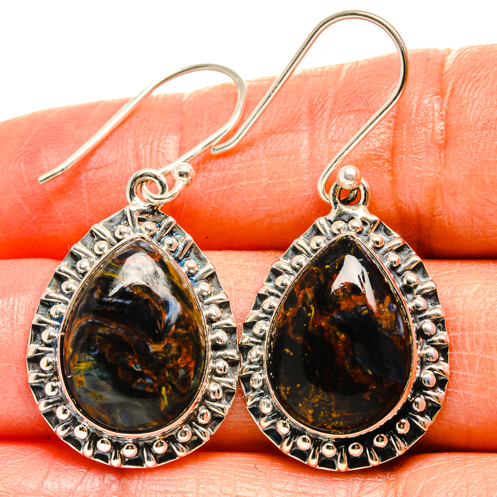 Pietersite Earrings handcrafted by Anasilvercos - EARR425242