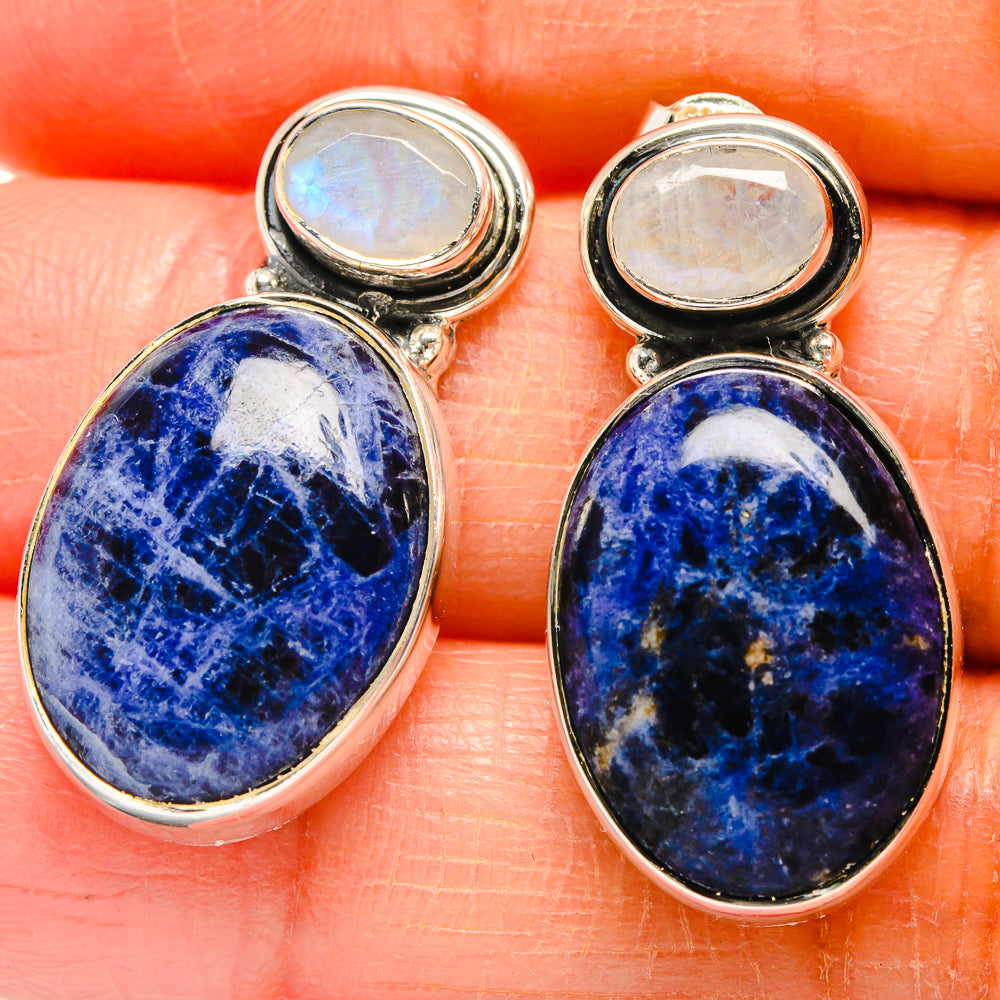 Sodalite Earrings handcrafted by Anasilvercos - EARR425270