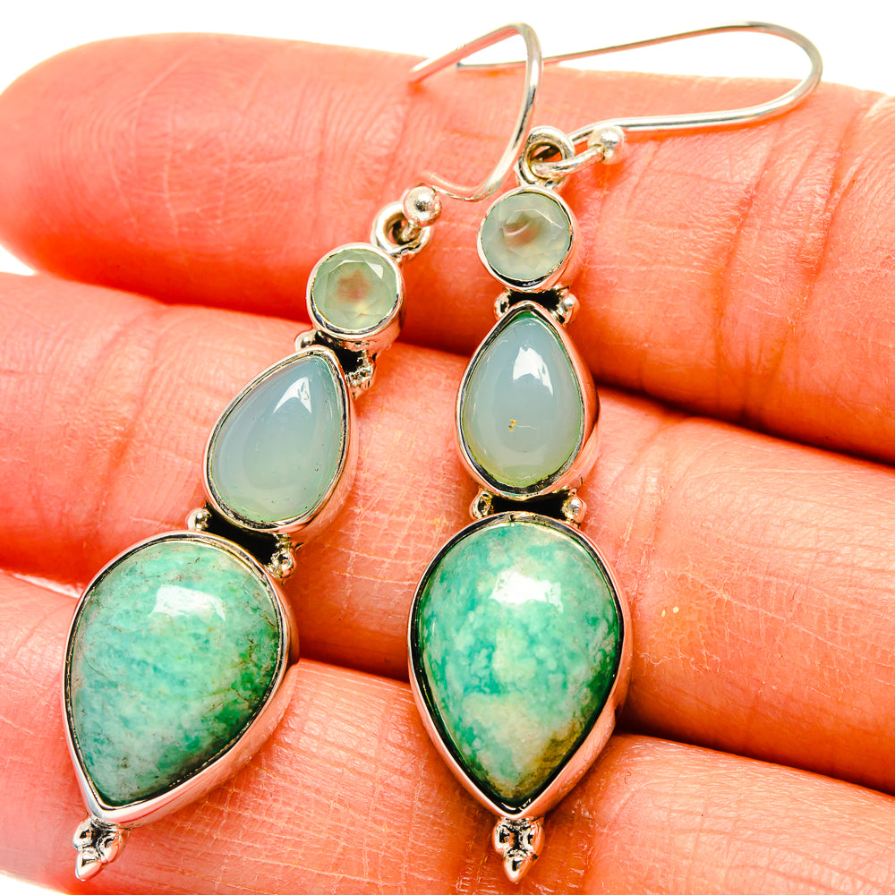 Amazonite Earrings handcrafted by Anasilvercos - EARR425273