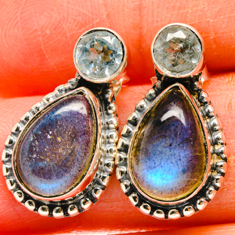 Labradorite Earrings handcrafted by Anasilvercos - EARR425275