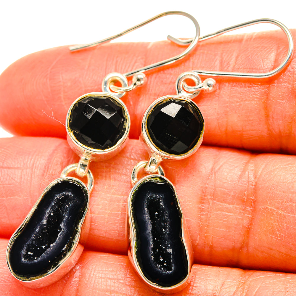 Coconut Geode Druzy Earrings handcrafted by Anasilvercos - EARR425283