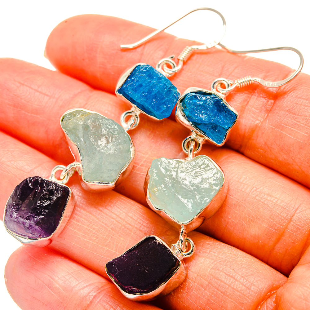Aquamarine Earrings handcrafted by Anasilvercos - EARR425293