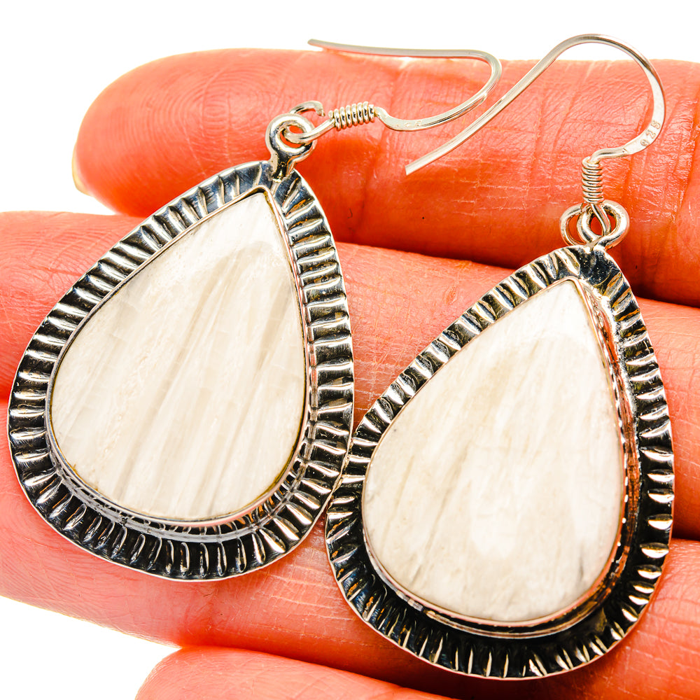Scolecite Earrings handcrafted by Anasilvercos - EARR425298