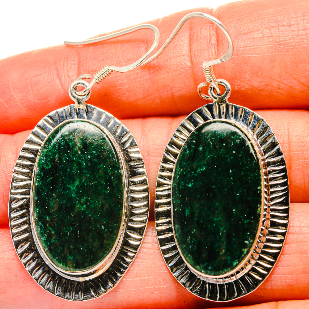 Green Aventurine Earrings handcrafted by Anasilvercos - EARR425300