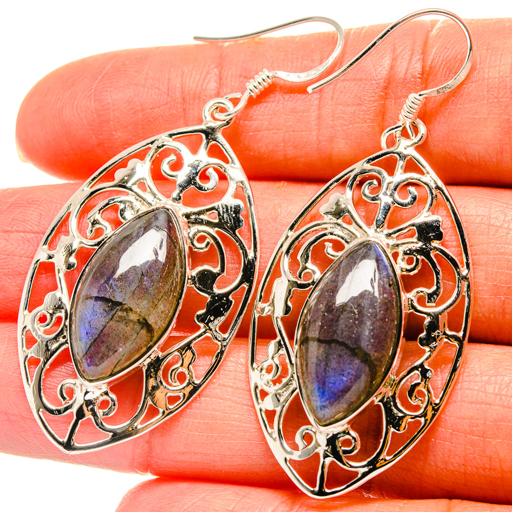 Labradorite Earrings handcrafted by Anasilvercos - EARR425303