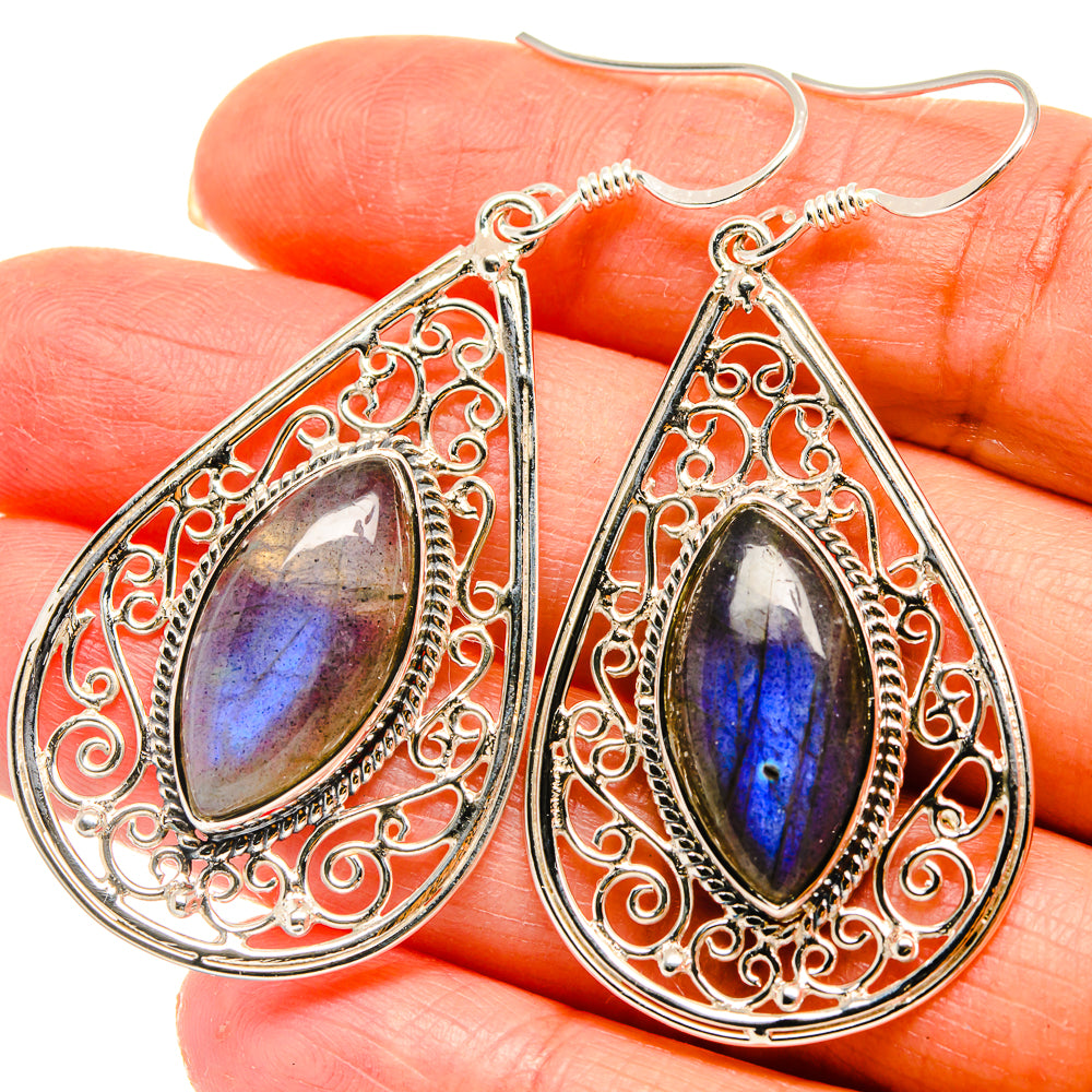 Labradorite Earrings handcrafted by Anasilvercos - EARR425312