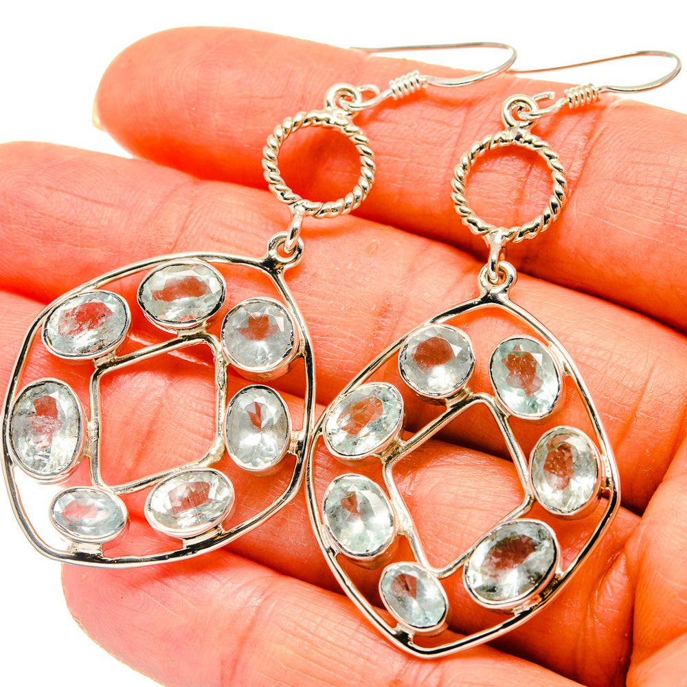 Blue Topaz Earrings handcrafted by Anasilvercos - EARR425315
