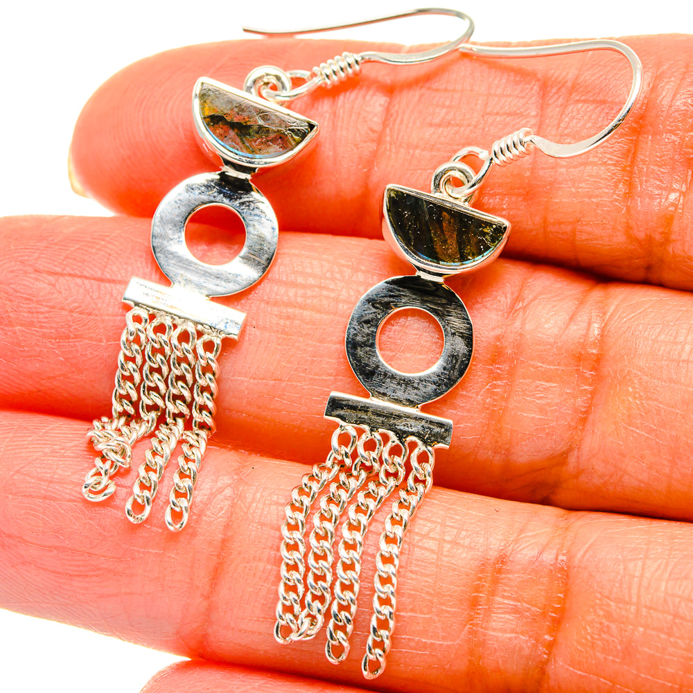 Labradorite Earrings handcrafted by Anasilvercos - EARR425331