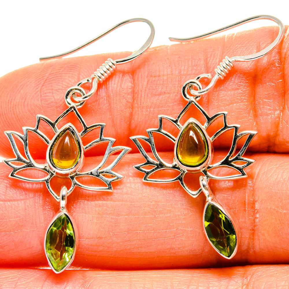 Peridot Earrings handcrafted by Anasilvercos - EARR425336