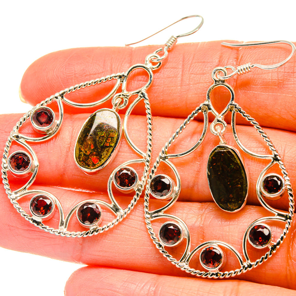 Ammolite Earrings handcrafted by Anasilvercos - EARR425341
