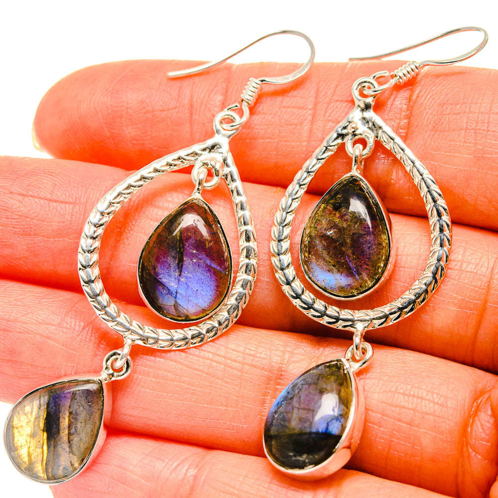Labradorite Earrings handcrafted by Anasilvercos - EARR425342