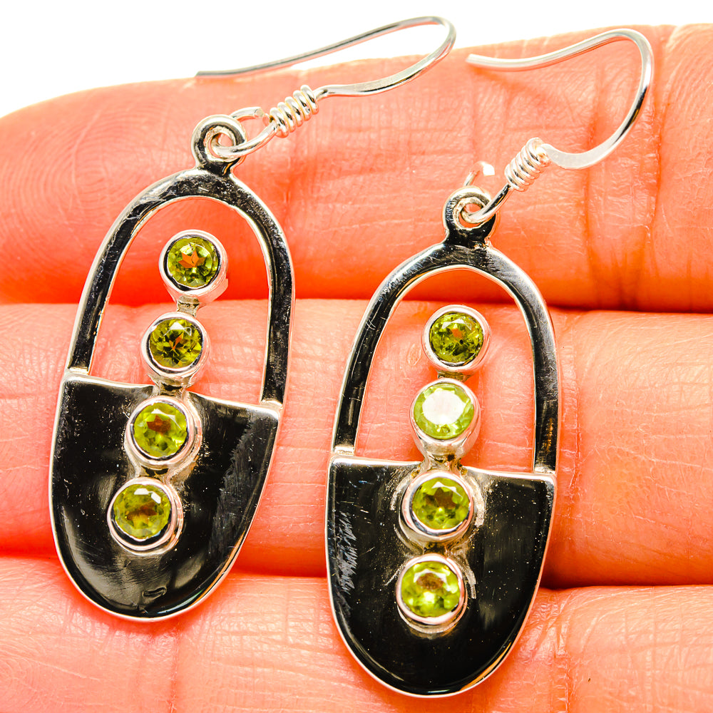 Peridot Earrings handcrafted by Anasilvercos - EARR425354