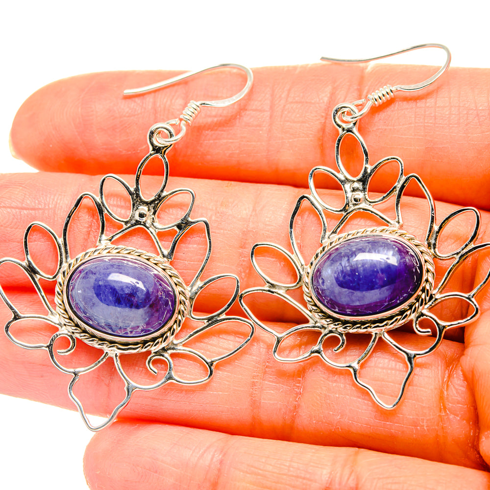 Tanzanite Earrings handcrafted by Anasilvercos - EARR425358