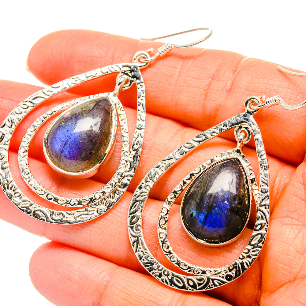Labradorite Earrings handcrafted by Anasilvercos - EARR425381