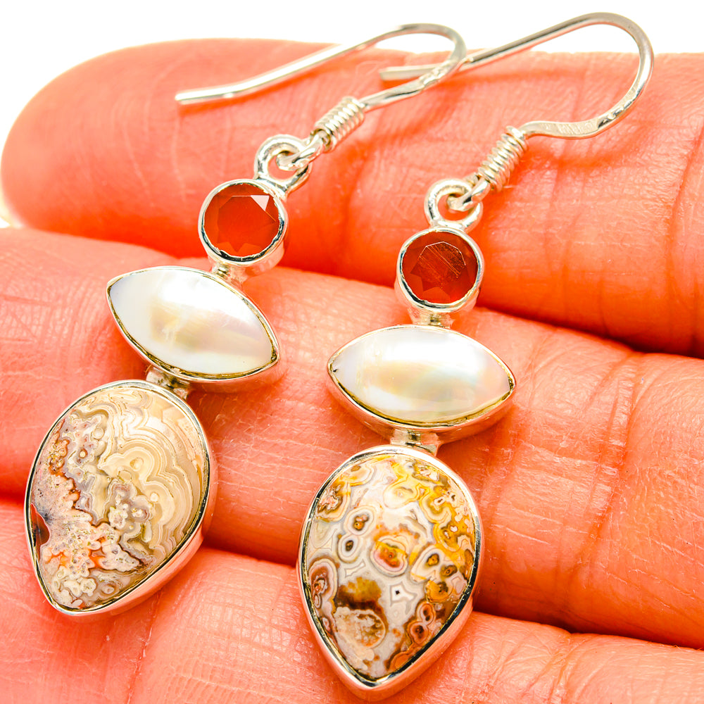 Ocean Jasper Earrings handcrafted by Anasilvercos - EARR425392