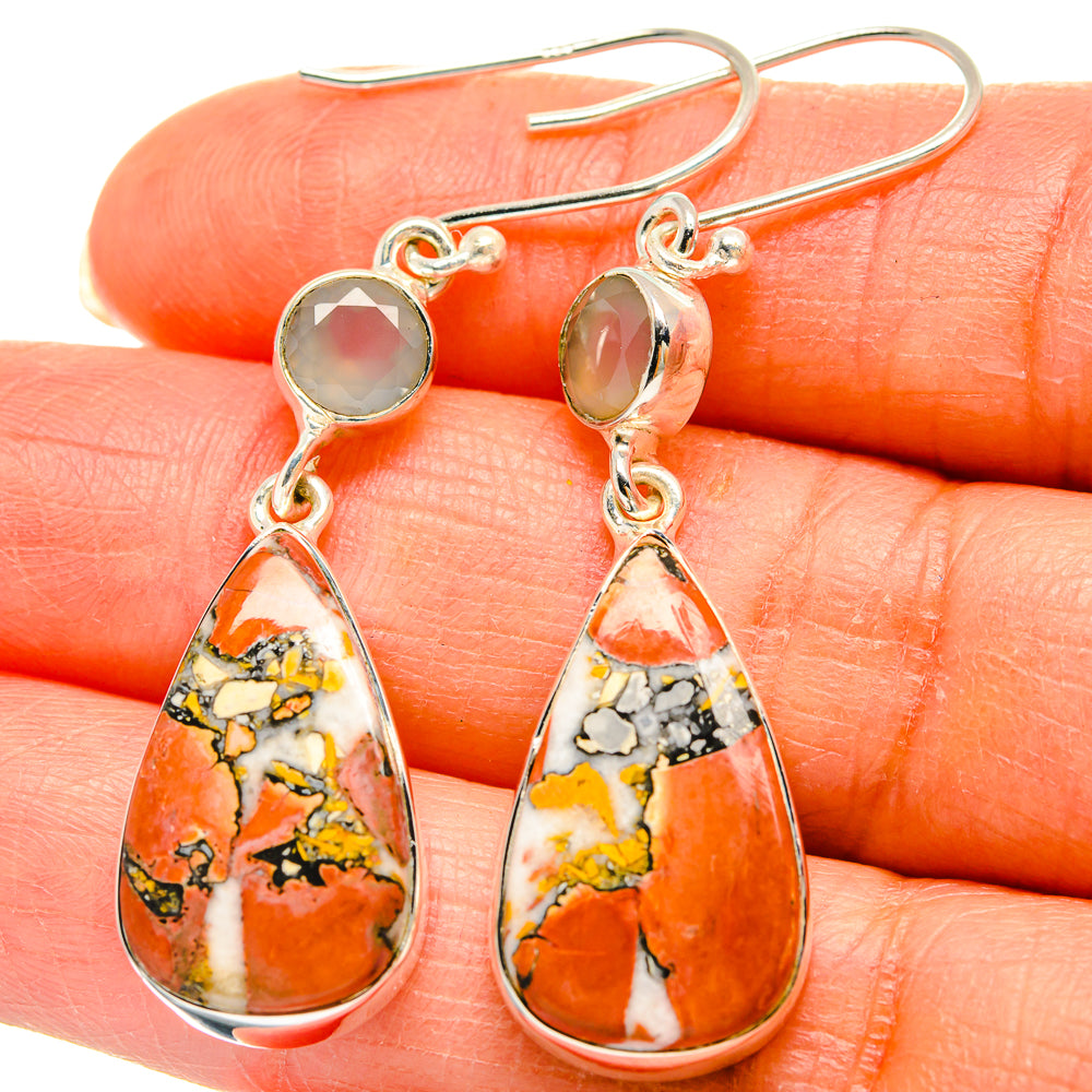 Brecciated Mookaite Earrings handcrafted by Anasilvercos - EARR425402