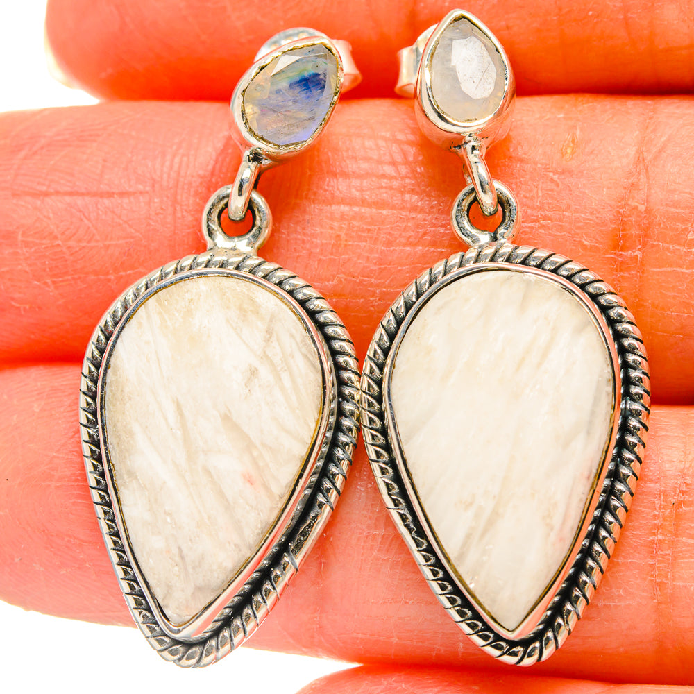 Scolecite Earrings handcrafted by Anasilvercos - EARR425407