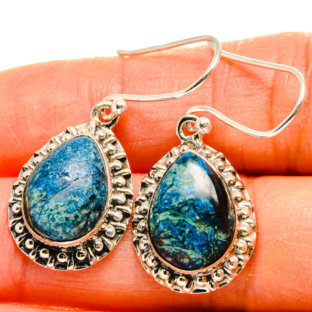 Shattuckite Earrings handcrafted by Anasilvercos - EARR425446