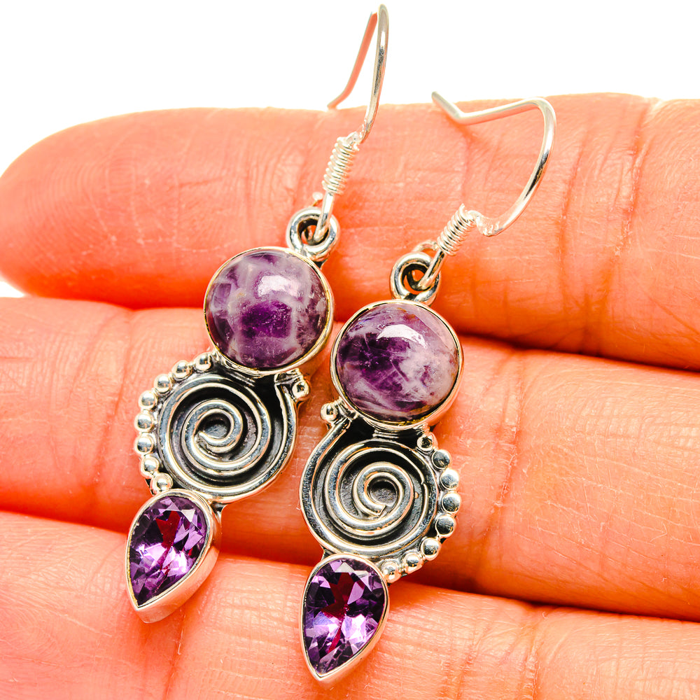 Amethyst Earrings handcrafted by Anasilvercos - EARR425456