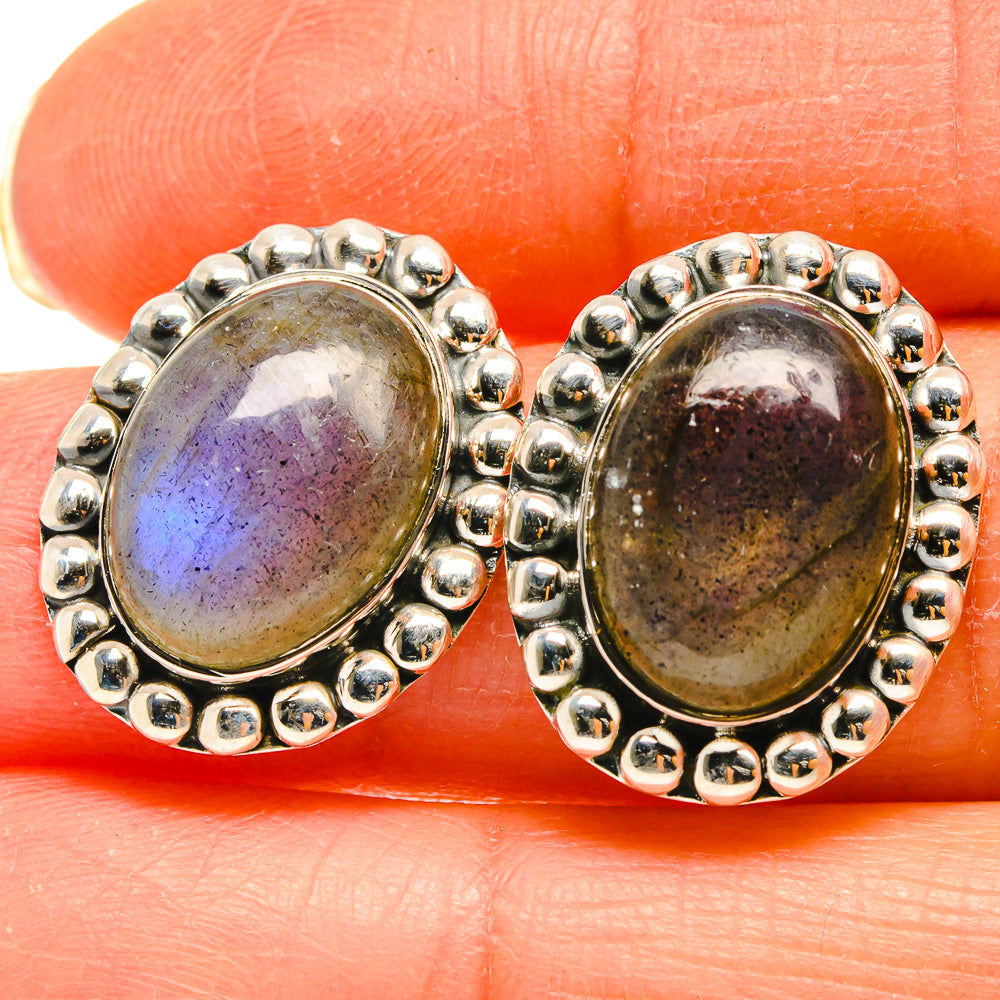 Labradorite Earrings handcrafted by Anasilvercos - EARR425462